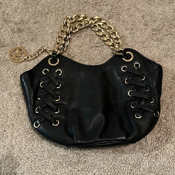 Michael Kors Black Leather Handbag - Picture 1 of 7